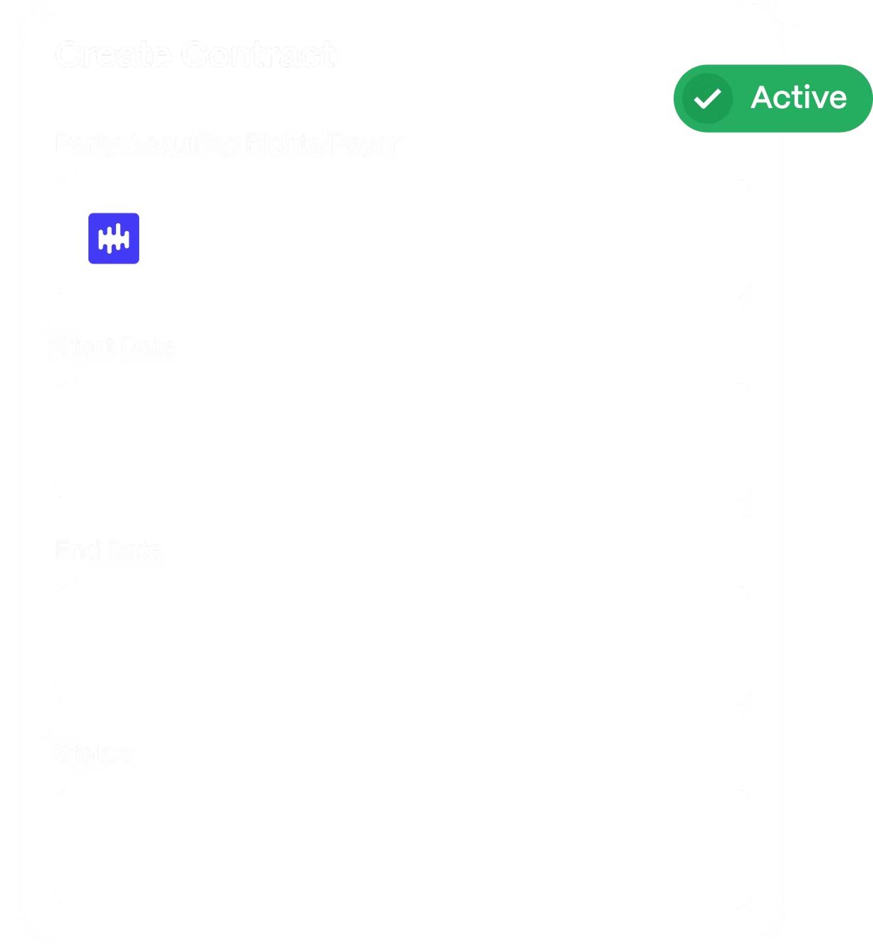 Digital Contracts interface